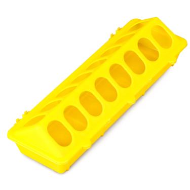 Imagem de MACGOAL Alimentador de pintinhos com tampa flip top de plástico flip top alimentador de aves pequenas galinha pombo pato codorna bebedouro pequeno alimentador de frango sem desperdício sem bagunça