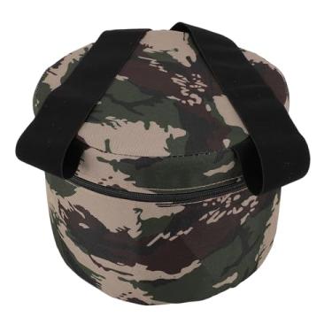 Imagem de Banco de Jardim Portátil, Redondo, Pequeno, Banco de Jardinagem, Leve, Multifuncional, Assento de Trabalho, Espuma de Lona, ​​cadeira de Pesca Ao Ar Livre para Jardineiro, Plantio