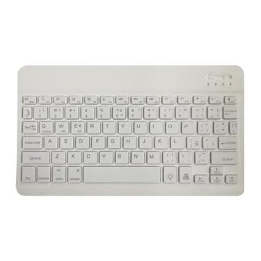 Imagem de Teclado inteligente para tablet, teclado inteligente sem fio - Teclado sem fio portátil silencioso teclados de computador - Teclado de laptop com teclas multifuncionais para escritório, tablets e lapt