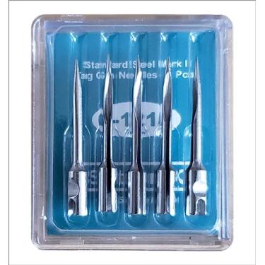 Imagem de Agulhas de pistola com etiqueta de 5 flechas C121 Mark I Steel Prata compatíveis com o estilo Dennison padrão ou qualquer etiqueta padrão da Tag Gun Supplies by Golden India
