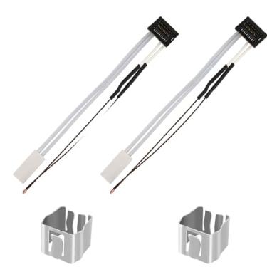 Imagem de KOYOFEI Pacote Com 2 Aquecedores De Cerâmica E Termistor Para P1P, Acessórios Para Impressora 3D 24 V 48 W Aquecedor De Cerâmica 300 ℃ Termistor De Alta Temperatura E Clipe De Fixação Para Bambu Lab P