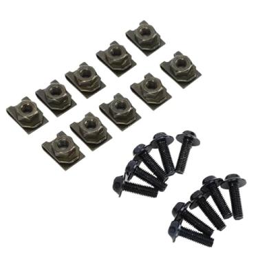 Imagem de KIT DE PARAFUSO DO CORPO DA CARENAGEM DA MOTOCICLETA PARAFUSO SPIRE SPEED FASTENER CLIP PORCA UNIVERSAL Resistente PARAFUSOS M5 BRILHANTES [MOTOCICLETA BICICLETAS SCOOTERS] OURO