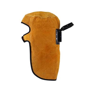 Imagem de Máscara de Proteção para Capacete de Soldagem, Lente de Filtro Com Escurecimento Automático, Máscara de Soldagem de Couro Resistente de para Soldador