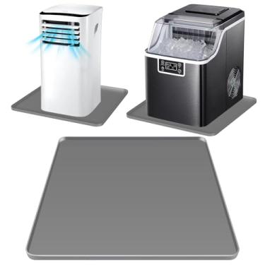 Imagem de WUDIALIEN Tapete de silicone portátil para ar condicionado (cinza, 50 cm x 50 cm)