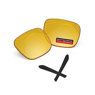 Imagem de iLikeo Lentes de reposição PRO+ de policarbonato não polarizadas para óculos de sol Oakley Jupiter Squared OO9135 - Amarelo