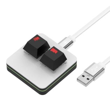 Imagem de Geekria Controle de mudo de reunião RGB compatível com aplicativo macOS Microsoft Teams, silenciar/ativar áudio do microfone, parar/iniciar vídeo, botões de teclado mecânico para aulas online