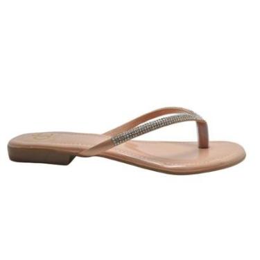 Imagem de Tamanco Dona Chica Rasteiro Strass Feminino-Feminino