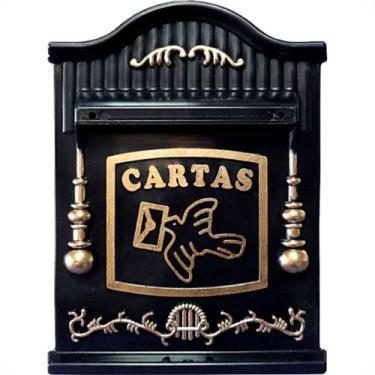 Imagem de Caixa Carta Pvc Real Pto/Ouro - 26P