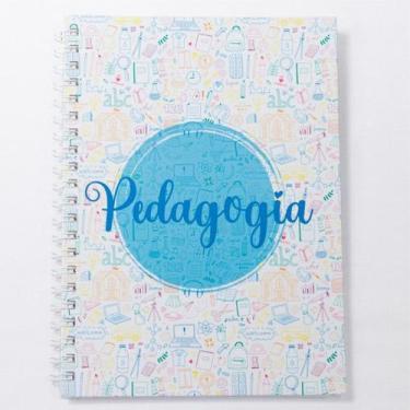Imagem de Caderno Universitário 100fls Pedagogia Profissões - Serv Color, Pedago