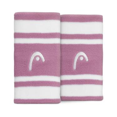 Imagem de Munhequeira Head 5 Longa Lilás e Branca - Com 02 Unidades