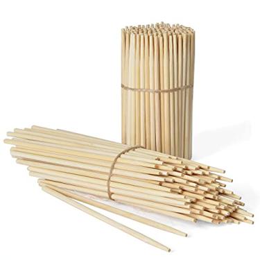 Imagem de Judia YLL Espetos De Bambu Natural De 10 Polegadas, Adequados Para Crianças/Semi-Pontudos, Para Kabob Kebab Churrasco Fonte De Chocolate De Frutas, Palitos Longos Para Mexer De 10 Polegadas, Tamanho
