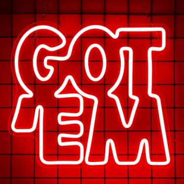 Imagem de FTMGGDG Placa De Neon De Tênis Para Decoração De Parede Placa De Neon De Led De Tênis Para Quarto Placas De Neon Esportivas Personalizadas Para Caverna Masculina, Dormitório, Escritório, Placas Verm