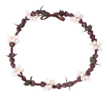 Imagem de MMIUAEG Colar havaiano de nozes Kukui de graduação, colar havaiano com fecho de laço de fita, colar grosso de graduação, presentes para mulheres e homens, joias de formatura para estudantes