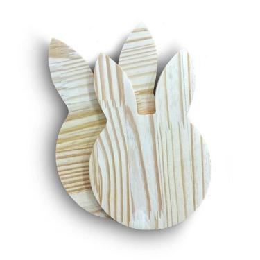 Imagem de Kit 2 Tábuas Coelho Páscoa Chocolate Decoração Confeitaria - OntheLigh
