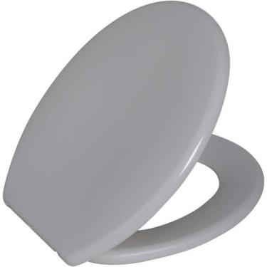 Imagem de Assento Sanitário Vaso Almofadado Oval Cinza Astra Cz1