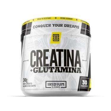 Imagem de Iridum Labs Creatina + Glutamina - 240g - Sem Sabor - Força, Desempenho, Premium - 30 doses