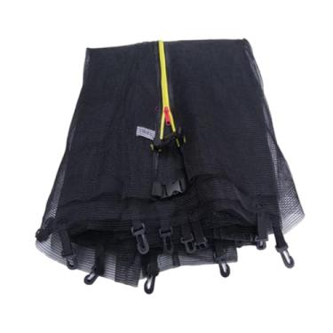 Imagem de Aymzbd Trampoline líquido Round Frame Round Indoor e Outdoor Peças Proteção surround com rede segura com zíper, 14 Pés