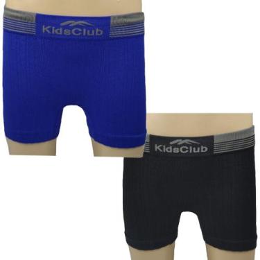 Imagem de Kit Cueca Boxer Infantil Com 2 Peças - DEL RIO, Azul escuro, P
