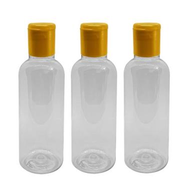 Imagem de 50 Frascos 120ml Flip Top -Frasquinhos Pet Tampa Flip - RCO