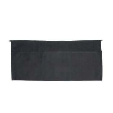 Imagem de Avental de comprimento total profissional aprovado pelo chef com três bolsos frontais | Alça ajustável e resistente à água para funcionários de cozinha de chef | 1040 cm L x 61 cm P, unissex, preto,
