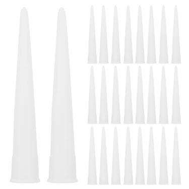Imagem de WHAMVOX 60 peças de plástico selante de poliuretano bicos de calafetagem de plástico pontas de bocal de calafetagem descartáveis bicos de calafetagem rosqueados bicos de tubo de plástico bicos de cola