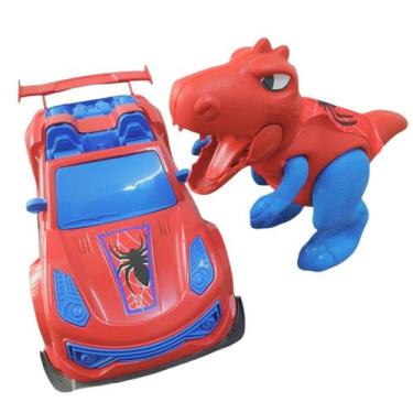 Imagem de Kit Spider Carro Porsche Luxo Aranha e Dinossauro Spider - Kendy Brinq