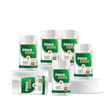 Imagem de Kit 6 Pinus Derm Extrato de Pinus Pinaster 590mg 30 Cápsulas