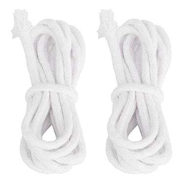 Imagem de Velas mexem espessos de algodão redonda de algodão alta combustão de absorção de óleo para velas de bricolage e lâmpadas de petróleo 2pcs (5 mm)