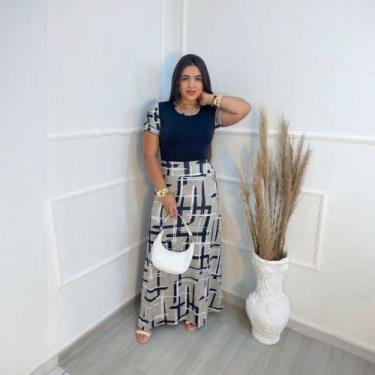 Imagem de Conjunto Longo Plus Size Julia Moda Evangélica Feminina - Miss Flower,