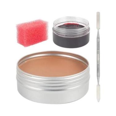Imagem de Kit de Maquiagem SFX de 12 Cores para Halloween - Pintura Corporal, Fa