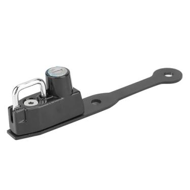 Imagem de Motocicleta Anti -roubo Capaceleiro Lado Esquerdo para CBR400R CBR500R CB500F - Lock de Capacete de Segurança de Alumínio (Preto)