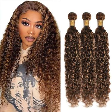 Imagem de Pacotes de cabelo NecVDCVS P4/30 Highlight Brown Water Wave 50g