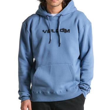 Imagem de Moletom Volcom Canguru Stone Explorer WT25 Masculino Azul