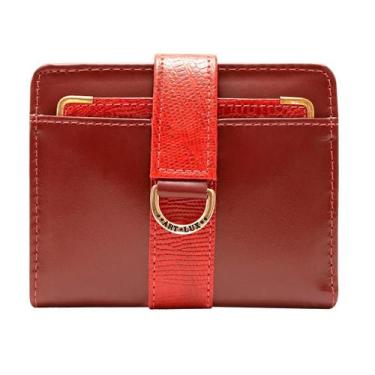 Imagem de Carteira Padrão Feminina de Couro com Ponteira 200 - Artlux, Vermelho 