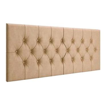 Imagem de Cabeceira Almofadada Suspensa Cama Casal 140cm X 55cm(140cm,Caramelo)