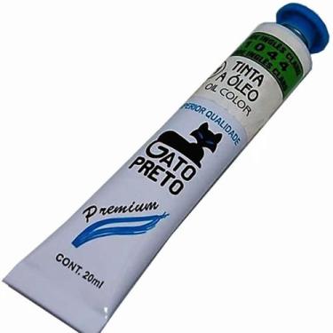 Imagem de Tinta Óleo Gato Preto Verde Inglês Claro 20ml