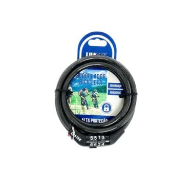 Imagem de Cadeado de Bicicleta Campineira Preto Bloqueio de Combinação