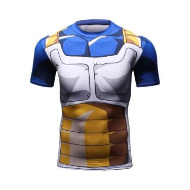 Imagem de Camiseta Masculina 3D Dragon Ball - Vegeta e Goku - Anime - Sublimação