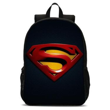 Imagem de Mochila Escolar Avulsa Infantil Menino Estampa Herói Super Voador Capa