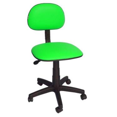 Imagem de Cadeira Secretária Laminada Ibiza Pistão a Gás Corano Verde Limão - Ba