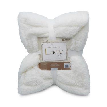 Imagem de Manta Sherpa Lady Flannel Branco Appel Casal