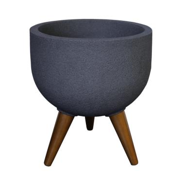 Imagem de Vaso Redondo 39cm Decore Japi Grafite