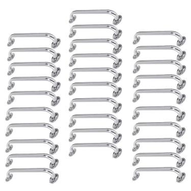 Imagem de Alça De Apoio Barra Inox 50cm Kit 30 Unidades Inox Acessibilidade Banheiro Idoso Cadeirante Suporte