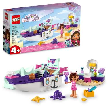 Imagem de Lego Casa Da Gabby: Barco E Spa Da Gabby E Mercat, Brinquedo 4+