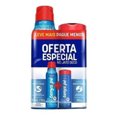 Imagem de Kit Tenys Pé Jato Seco 150ml + Tenys Pé Pó Baruel 100g - TENYS PE