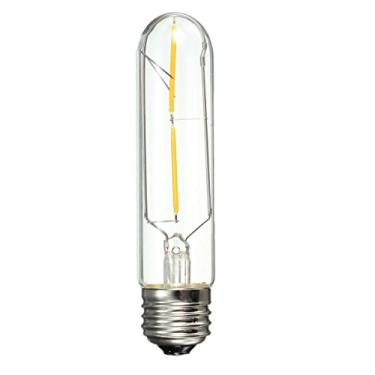 Imagem de Superdream Lâmpada Led Vintage E27 T10 2W Cob, Estilo Retrô Edison, Tecnologia De Parafuso, Equivalente A Incandescente 25W, Tubular Antiga, Filamento Nostálgico, Branco Quente, 2700K