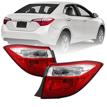 Imagem de munirater Substituição Do Conjunto De Lanterna Traseira Externa Para Toyota Corolla 2014-2016, Substitui A Lâmpada Freio Lado Motorista E Passageiro