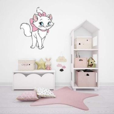Imagem de Adesivo De Parede Gata Marie Mod01 - Lojinha Da Luc Adesivos