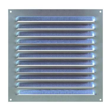 Imagem de Grade De Ventilação Quadrada Em Alumínio Grelha 15X15 Cm - Corellas
