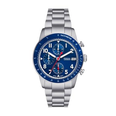 Imagem de Relógio Fossil Masculino Sport Tourer Prata - Fs6047-1kn Fs6047-1kn